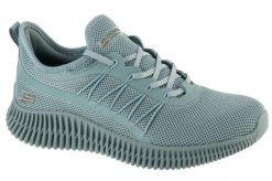 Buty sportowe Sneakersy damskie, Bobs Geo-New Aesthetics. Niebieskie buty sportowe na co dzień damskie Skechers, bez wzorów, z materiału, trekkingowe. Za 239.99 zł.