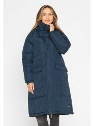 TicketWOMAN Płaszcz pikowany "Ballie" w kolorze granatowym rozmiar: 36. Niebieskie płaszcze damskie TicketWOMAN, bez wzorów. Za 347.99 zł.