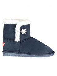 Geographical Norway Botki zimowe "Ogossip" w kolorze czarnym rozmiar: 37. Niebieskie botki damskie Geographical Norway, na zimę, z futra, bez obcasa, bez zapięcia. Za 108.23 zł.