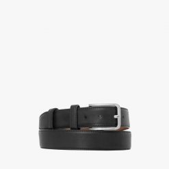 Czarny pasek męski PASEK MĘSKI. Czarne paski męskie Ryłko, bez wzorów, ze skóry. Za 129.99 zł.