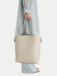 GINO ROSSI Torebka EO-LX10245 Écru. Białe torebki klasyczne damskie Gino Rossi, bez wzorów, z materiału, bez dodatków. Za 292.99 zł.