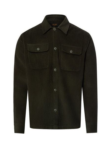 Jack & Jones koszula z sztruksu Mężczyźni Regular Fit Bawełna (100%) zielony, XL. Zielone koszule męskie Jack & Jones, m, bez wzorów, z bawełny, bez kołnierzyka, bez ramiączek. Za 249.95 zł.