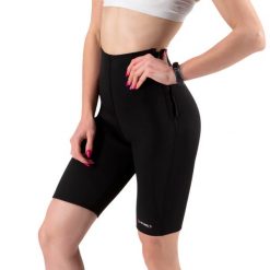 Spodenki neoprenowe damskie HMS SND1400 szorty wyszczuplające treningowe. Czarne spodenki sportowe damskie HMS, xl, z neoprenu. Za 71.29 zł.