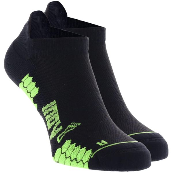 Skarpetki sportowe dla dorosłych Trailfly Low Sock. Czarne skarpetki damskie Inov-8, bez wzorów, z lycry. Za 99.99 zł.