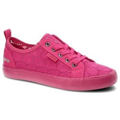 Różowe Trampki Big Star Modne Buty Damskie Półbuty. Czerwone półbuty damskie Big Star, bez wzorów. Za 109.00 zł.
