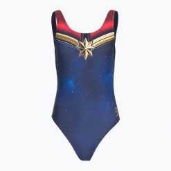 Strój pływacki jednoczęściowy damski Speedo Digital Placement U-Back. Niebieskie stroje jednoczęściowe damskie Speedo, xs, bez wzorów. Za 119.99 zł.