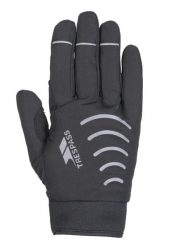 Trespass Crossover - Rękawiczki crossover unisex, czarne. Czarne rękawiczki męskie Trespass, na zimę, bez wzorów, z materiału. Za 186.60 zł.