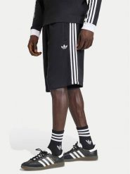Adidas Szorty sportowe 3-Stripes KE3566 Czarny Regular Fit. Czarne szorty męskie Adidas, bez wzorów, z bawełny, sportowe. Za 179.99 zł.