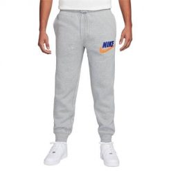 Spodnie treningowe męskie Nike Club Bb Jogger. Szare spodnie dresowe męskie Nike, z dresówki. Za 377.00 zł.