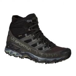 Buty trekkingowe męskie La Sportiva La Ultra Raptor Ii Mid Gtx. Czarne buty trekkingowe męskie La Sportiva, z materiału, za kostkę, bez zapięcia, trekkingowe. Za 916.40 zł.