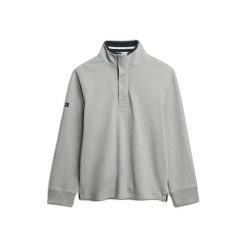 Bluza z pół zamkiem błyskawicznym Superdry Cotton Classics Jersey Henley. Niebieskie bluzy bez kaptura męskie Superdry., xl, z jersey. Za 329.85 zł.