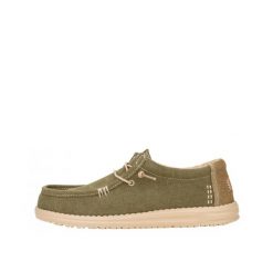 HeyDude Męskie Mokasyny Wally Workwear. Brązowe mokasyny męskie ENDURE, z materiału. Za 358.15 zł.