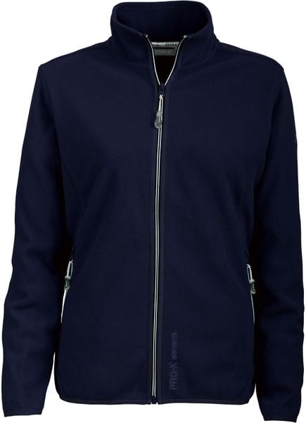 Damska kurtka polarowa Pro-X Elements Britta. Niebieskie kurtki damskie PRO-X ELEMENTS, bez wzorów, z polaru, bez kaptura. Za 304.00 zł.