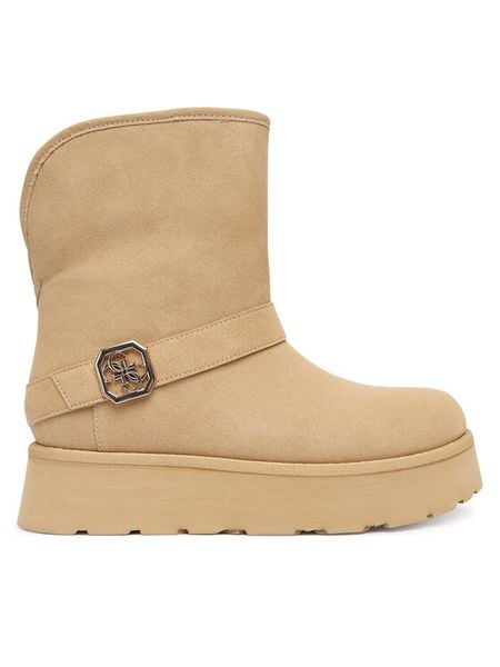 Guess Śniegowce FLFDOL ESU10 Beżowy. Brązowe śniegowce damskie Guess, z materiału. Za 369.99 zł.