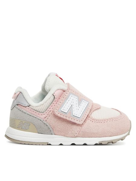 New Balance Sneakersy NW574BKM Różowy. Czerwone buty sportowe dziewczęce New Balance, bez wzorów, ze skóry, bez zapięcia. Za 159.99 zł.