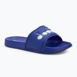 Klapki Diadora Praia. Niebieskie klapki i japonki męskie Diadora, z materiału. Za 98.99 zł.