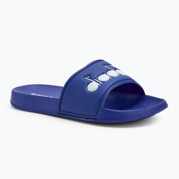 Klapki Diadora Praia. Niebieskie klapki damskie Diadora, z materiału. Za 98.99 zł.
