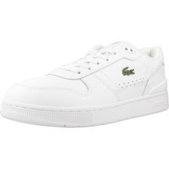 Tenisówki Lacoste Model T-clip Set Kolor Biały. Białe trampki i tenisówki męskie Lacoste, bez wzorów, z materiału, bez zapięcia. Za 548.50 zł.