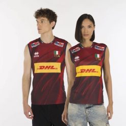 Errea Naz. Koszulka Włochy Siatkówka 4^Mg Unisex Sklep Konkursowy Dorośli. Czerwone bluzki sportowe damskie ERREA, m, bez wzorów, z materiału, bez ramiączek. Za 305.99 zł.