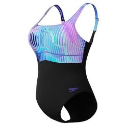 Strój kąpielowy jednoczęściowy damski na basen Speedo Eclipse. Niebieskie stroje jednoczęściowe damskie Speedo, l, bez wzorów. Za 564.19 zł.
