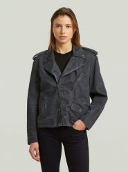 G-Star Kurtka dżinsowa w kolorze granatowym rozmiar: XL. Niebieskie kurtki damskie G-Star, xl, bez wzorów, bez kaptura. Za 424.95 zł.