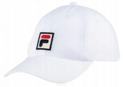 Czapka tenisowa Fila Mesh Cap Sampau biała. Białe czapki męskie Fila, bez wzorów, z materiału. Za 79.00 zł.