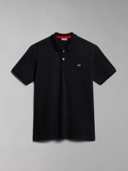 Napapijri Koszulka polo "Eruggy" w kolorze czarnym rozmiar: S. Czarne koszulki polo męskie Napapijri, s, bez wzorów, z bawełny, bez ramiączek. Za 118.56 zł.