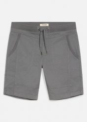 Bermudy ze stretchem z elastyczną talią, regular fit. Szare szorty męskie bonprix, bez wzorów. Za 114.99 zł.
