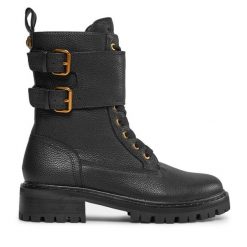 Trapery Kurt Geiger. Czarne trapery damskie Kurt Geiger, bez obcasa. Za 1,389.00 zł.