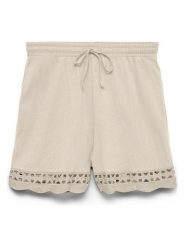 Vero Moda Szorty w kolorze beżowym rozmiar: XS. Brązowe szorty damskie Vero Moda, bez wzorów, z bawełny, z podwyższonym stanem. Za 84.60 zł.