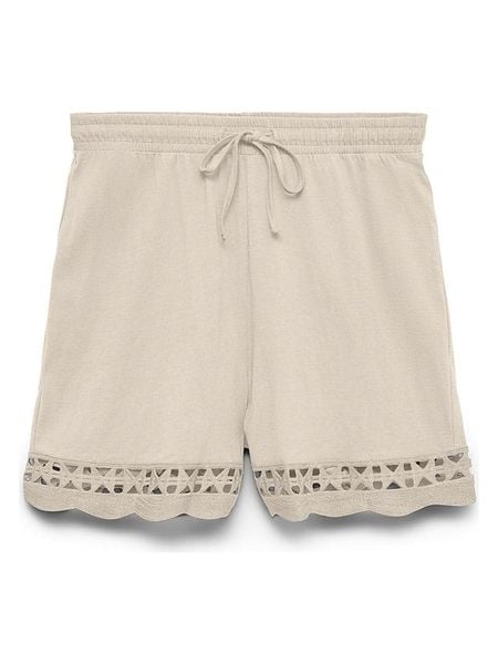 Vero Moda Szorty w kolorze beżowym rozmiar: XS. Brązowe szorty damskie Vero Moda, bez wzorów, z bawełny, z podwyższonym stanem. Za 84.60 zł.
