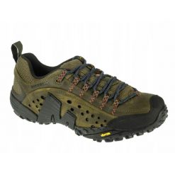 Buty trekkingowe na co dzień męskie MERRELL INTERCEPT skóra duży rozmiar. Zielone buty trekkingowe męskie MERRELL, ze skóry, bez zapięcia, trekkingowe. Za 569.00 zł.
