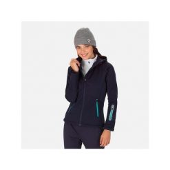 Kurtka do narciarstwa biegowego damska ROSSIGNOL W Softshell Hoodie Jkt. Niebieskie kurtki damskie Rossignol, l, bez wzorów, z materiału, z kapturem, do biegania. Za 735.00 zł.