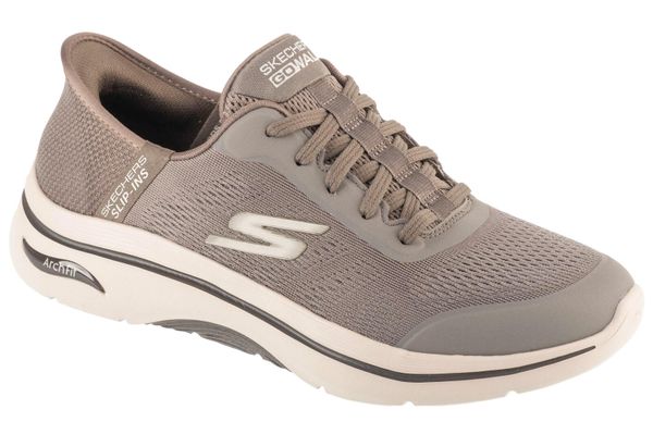 Buty sportowe męskie, Slip-ins: Arch Fit 2.0 - Simplicity 2. Brązowe buty sportowe na co dzień męskie Skechers, z materiału, bez zapięcia, trekkingowe. Za 449.99 zł.