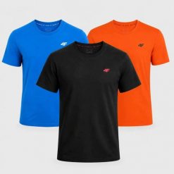 KOMPLET KOSZULEK MĘSKICH 4F T-SHIRT SPORTOWY 3PAK ZESTAW NA CO DZIEŃ. T-shirty męskie 4f, m, bez wzorów, z bawełny, bez kołnierzyka. Za 117.00 zł.