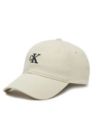 Calvin Klein Jeans Czapka z daszkiem Embroidered Monogram Cap LV04K5024G Biały. Białe czapki z daszkiem damskie Calvin Klein Jeans, bez wzorów, z bawełny. Za 89.99 zł.