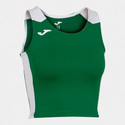 Tank top do biegania damski Joma Record II Crop top. Białe topy damskie Joma, s, bez wzorów, bez kołnierzyka. Za 129.00 zł.
