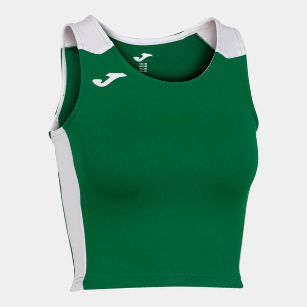 Tank top do biegania damski Joma Record II Crop top. Białe topy damskie Joma, s, bez wzorów, bez kołnierzyka. Za 129.00 zł.