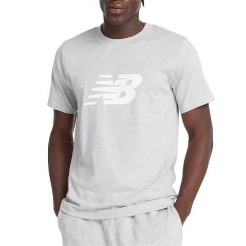 Koszulka sportowa męska New Balance MT43906AG. Szare t-shirty sportowe męskie New Balance, l, z tkaniny, bez ramiączek, na fitness i siłownię. Za 175.00 zł.