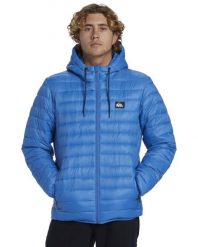 Kurtka ocieplająca dla Mężczyzn SCALY Niebieski. Niebieskie kurtki męskie Quiksilver, m, bez wzorów, z nylonu, bez kaptura. Za 449.00 zł.