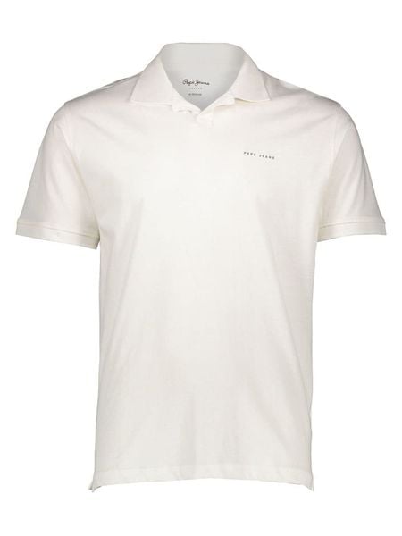 Pepe Jeans Koszulka polo w kolorze białym rozmiar: M. Białe koszulki polo męskie Pepe Jeans, m, bez wzorów, z jeansu, bez ramiączek. Za 140.86 zł.