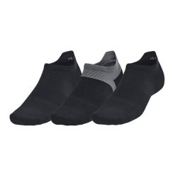 Skarpety do biegania męskie Under Armour Dry Run Lite No Show 3 pary. Czarne skarpetki męskie Under Armour, bez wzorów. Za 89.99 zł.