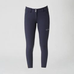 Damskie spodnie do jazdy konnej GEM Rocky. Niebieskie spodnie materiałowe damskie GEM EQUITATION, bez wzorów, z materiału, eleganckie, z podwyższonym stanem. Za 665.00 zł.