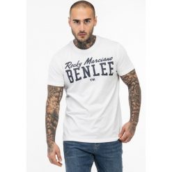 T-shirt klasyczny Benlee Logo. Białe t-shirty męskie Benlee, xl, bez wzorów, z bawełny, bez kołnierzyka. Za 120.00 zł.