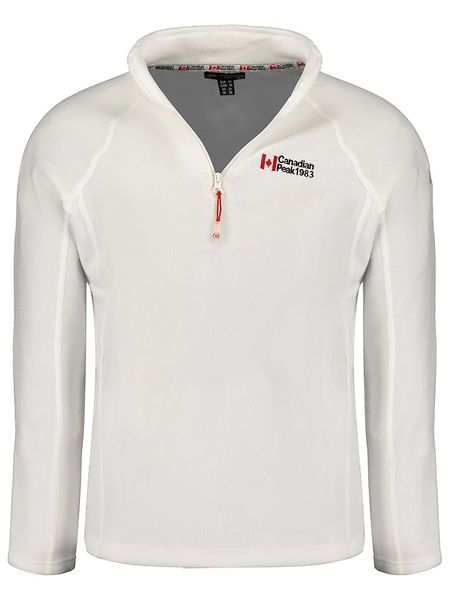 Canadian Peak Bluza polarowa "Tugeak" w kolorze białym rozmiar: L. Białe bluzy bez kaptura męskie Canadian Peak, l, z polaru. Za 91.95 zł.