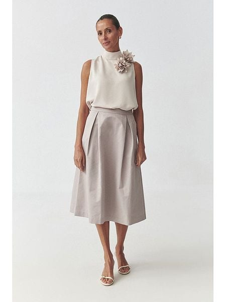 TATUUM Spódnica w kolorze błękitnym rozmiar: 38. Szare spódniczki damskie Tatuum, bez wzorów, z bawełny, z podwyższonym stanem, midi. Za 143.90 zł.