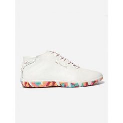 Buty sportowe damskie TBS Mid-cut. Białe buty sportowe na co dzień damskie Tbs, bez wzorów. Za 480.50 zł.