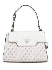 Guess Torebka w kolorze białym - 28 x 20 x 10 cm rozmiar: onesize. Białe torebki klasyczne damskie Guess, z aplikacjami, z materiału, bez dodatków. Za 500.99 zł.
