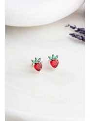 Lodie Silver Srebrne kolczyki-wkrętki z cyrkoniami rozmiar: onesize. Czerwone kolczyki damskie Lodie Silver, z cyrkonią, srebrne. Za 52.99 zł.