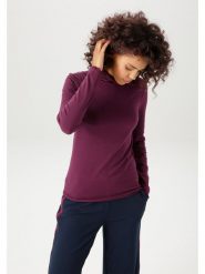 Aniston Koszulka w kolorze ciemnofioletowym rozmiar: 46. Różowe bluzki damskie Aniston, bez wzorów, bez kołnierzyka, bez ramiączek. Za 43.57 zł.